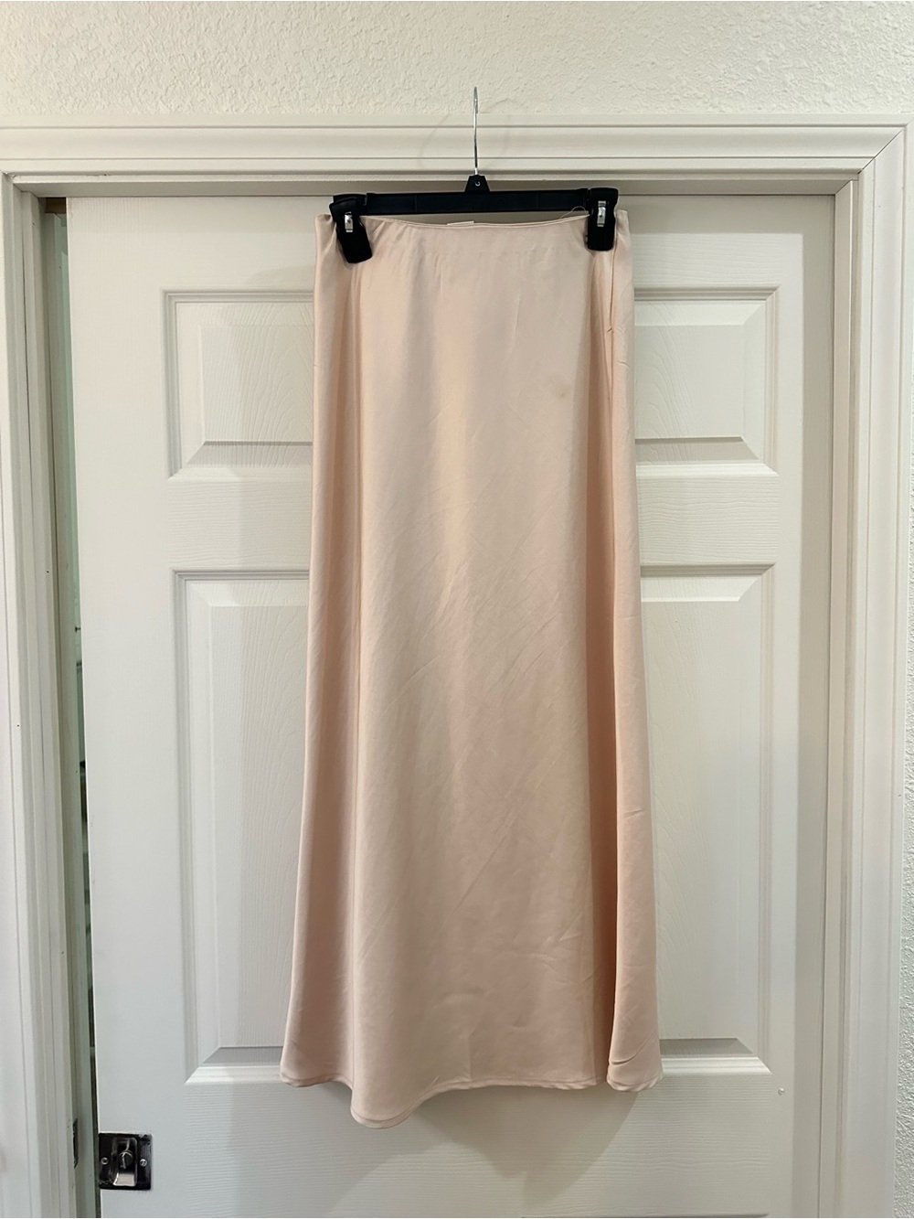 Women's Soft Midi Slip Skirt in Blush